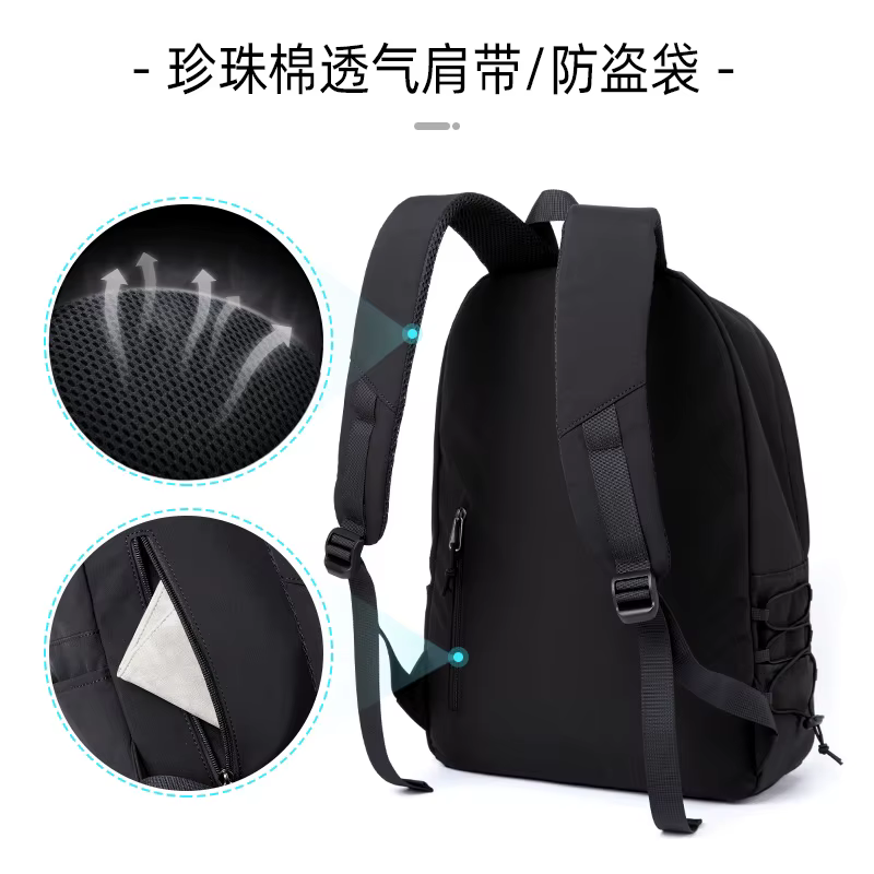 Sac à dos Oxford pour hommes, léger, Simple, pour ordinateur portable de 14 pouces, unisexe, décontr
