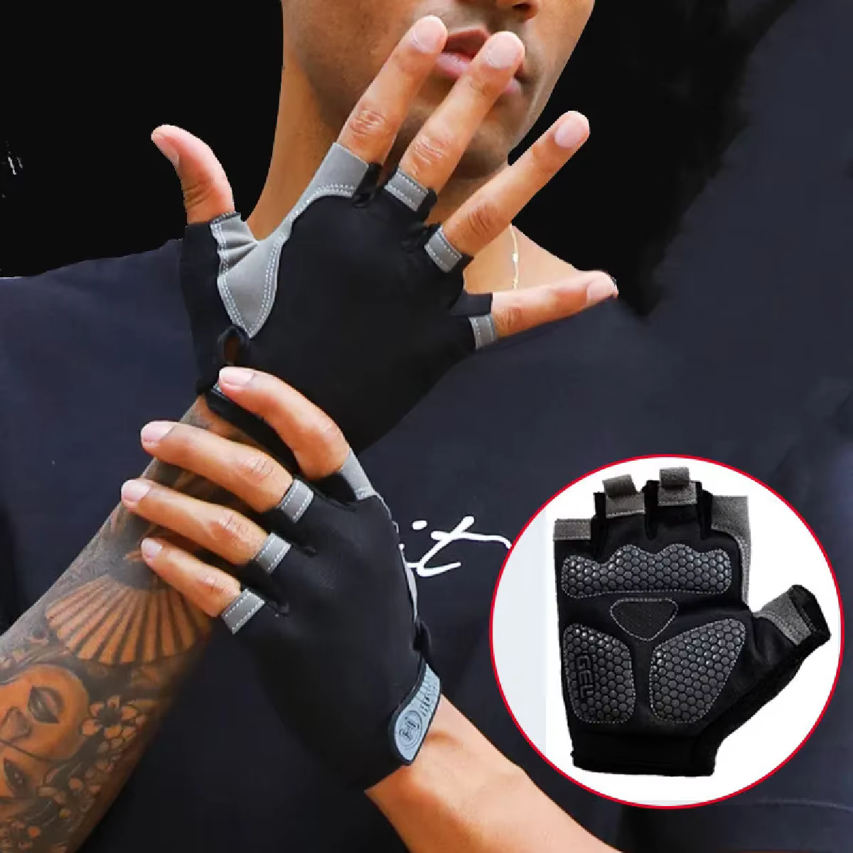Weightlifti gants de gymnastique Fitness entraînement sans doigts femmes hommes musculation exercice