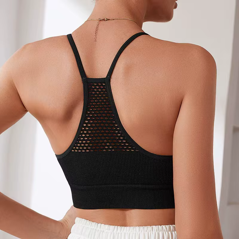 Camisole femme de style bohème - 92.0% Nylon ; 8.0% Élastique ; Support moyen en tissu tricoté, sans
