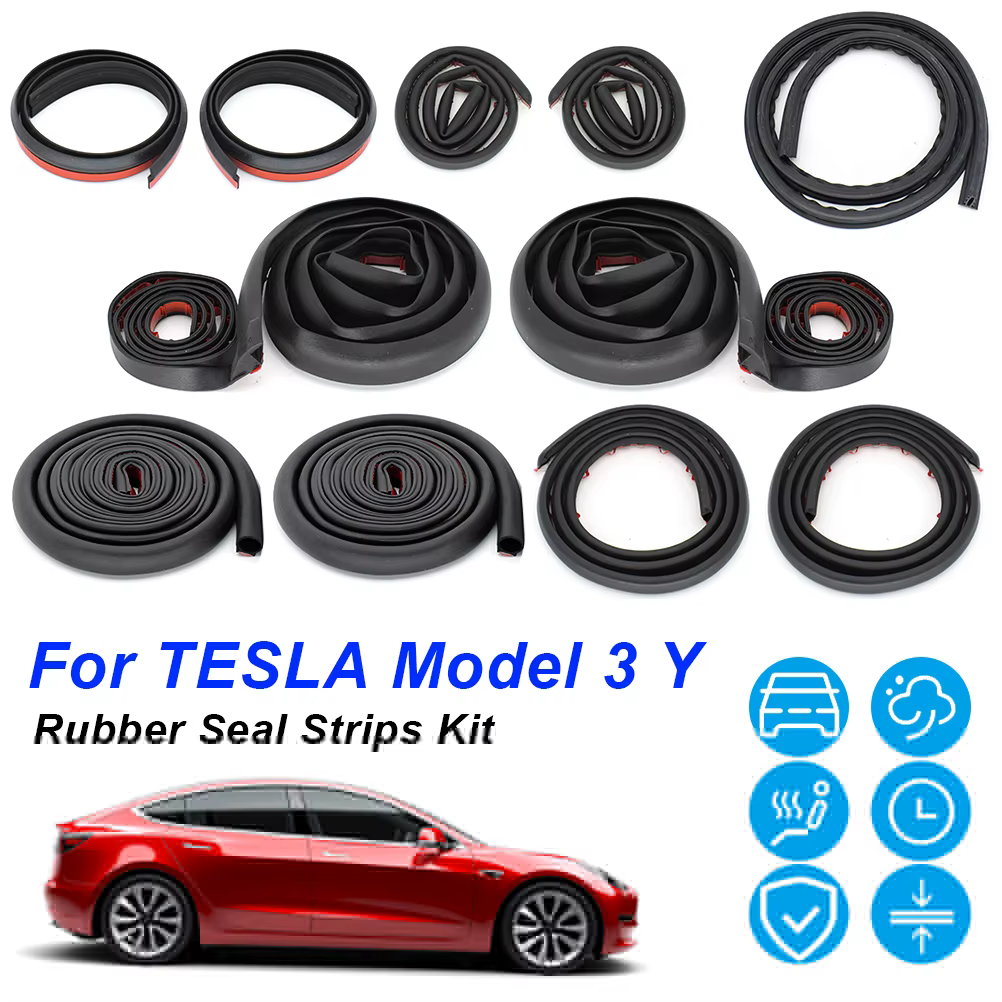 Kit de bande de joint de porte de voiture, coupe-froid en caoutchouc EPDM insonorisé, capot de coffr