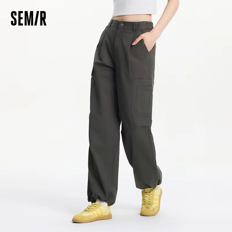 Pantalon plissé pour femme Semir 2026, taille élastique avec cordon de serrage, style décontracté ur