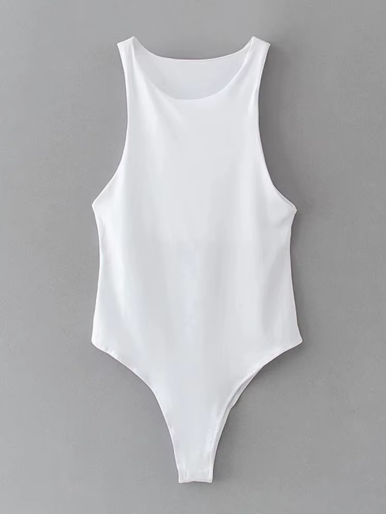 Été solide sexy moulante femmes body femme 8 couleur vert mince body décontracté chic dame club cour