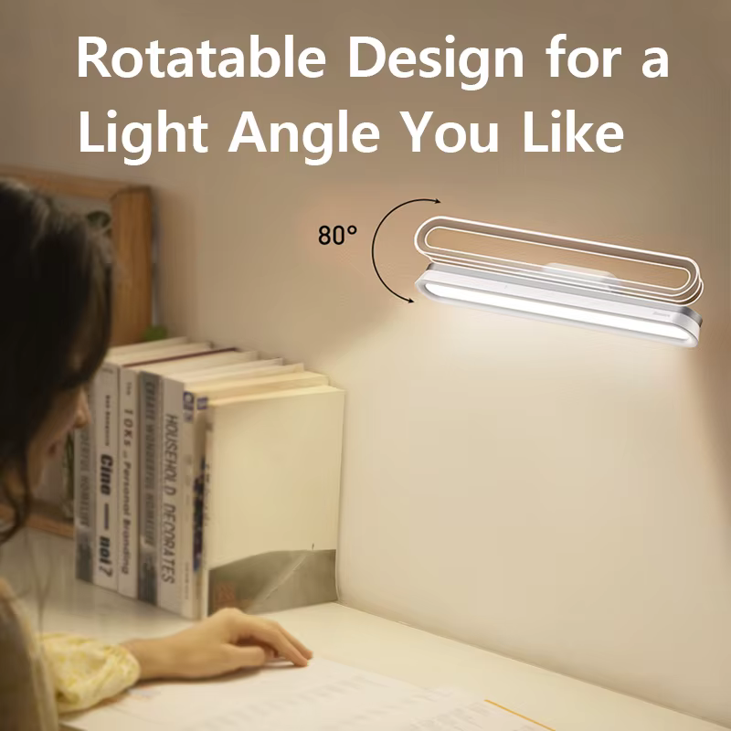 Bas192.- Lampe de bureau LED magnétique, lampe de table aste, gradation continue, armoire, veilleuse
