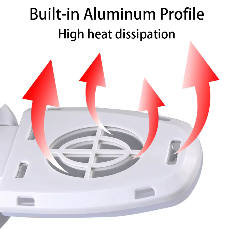 Ampoule LED pliable 28W E27, lame de ventilateur, lampe LED AC 220V 110V, projecteur pour panneau de